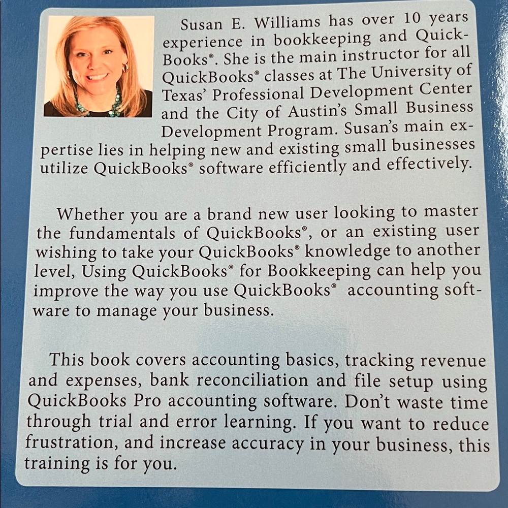 Using QuickBooks for Bookkeeping Book-EUC - Picture 2 of 3